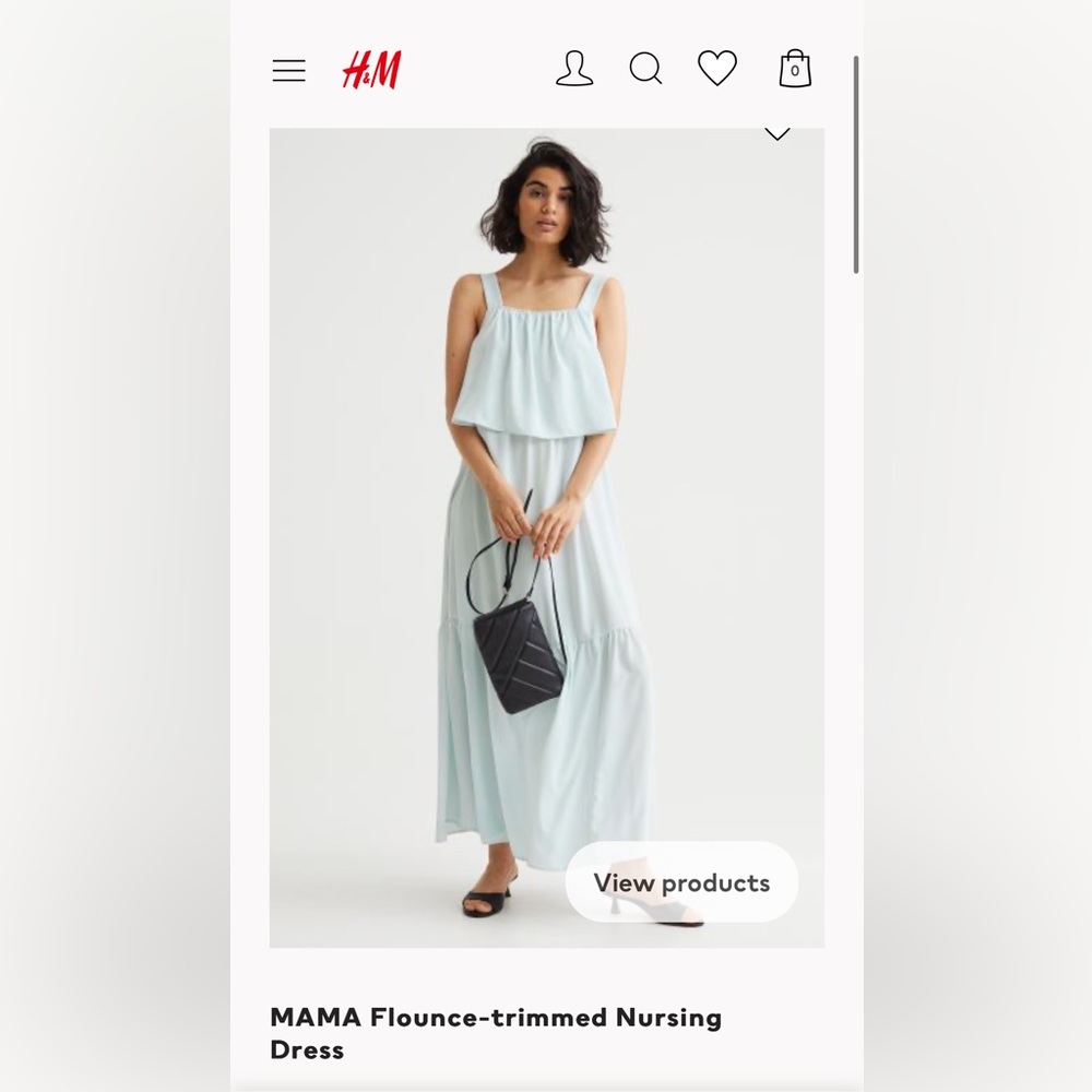 Flowy maternity dress